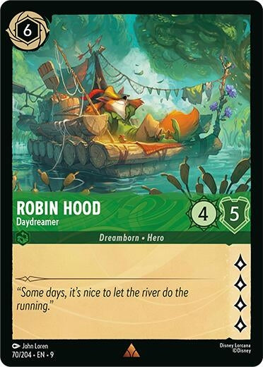 Image for Robin Hood - Daydreamer (70/204) (Fabled) (9) - Disney Lorcana