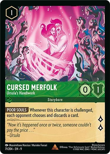 Image for Cursed Merfolk - Ursula's Handiwork (71/204) (Fabled) (9) - Disney Lorcana