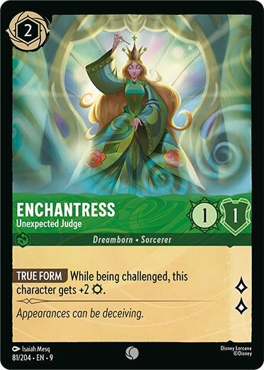 Image for Enchantress - Unexpected Judge (81/204) (Fabled) (9) - Disney Lorcana