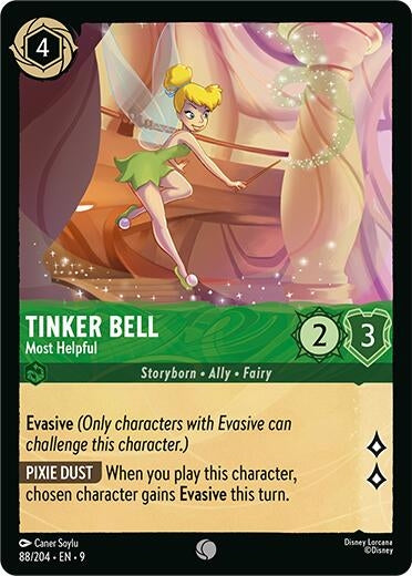 Image for Tinker Bell - Most Helpful (88/204) (Fabled) (9) - Disney Lorcana