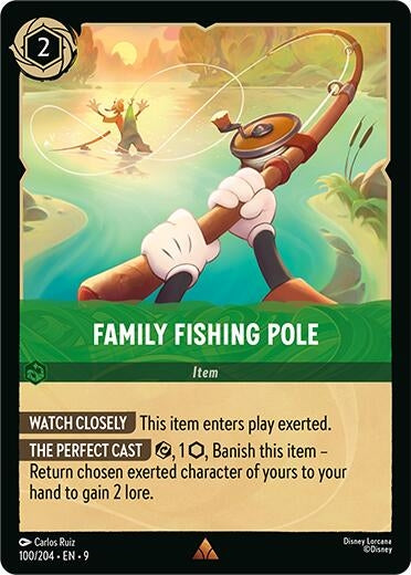Image for Family Fishing Pole (100/204) (Fabled) (9) - Disney Lorcana