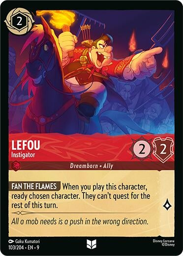 Image for LeFou - Instigator (103/204) (Fabled) (9) - Disney Lorcana