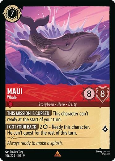 Image for Maui - Whale (106/204) (Fabled) (9) - Disney Lorcana