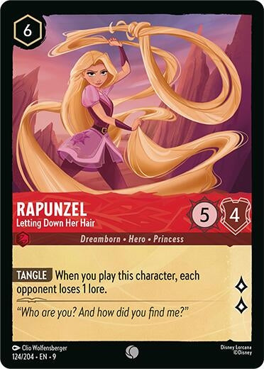 Image for Rapunzel - Letting Down Her Hair (124/204) (Fabled) (9) - Disney Lorcana