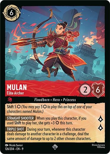 Image for Mulan - Elite Archer (126/204) (Fabled) (9) - Disney Lorcana