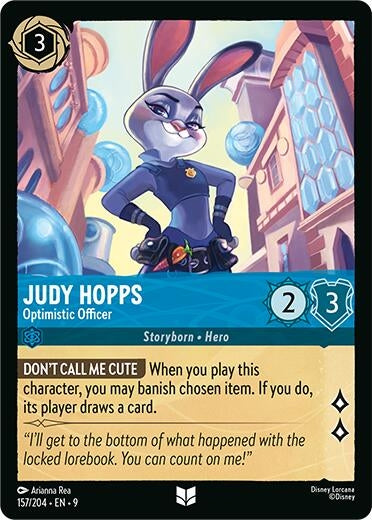 Image for Judy Hopps - Optimistic Officer (157/204) (Fabled) (9) - Disney Lorcana