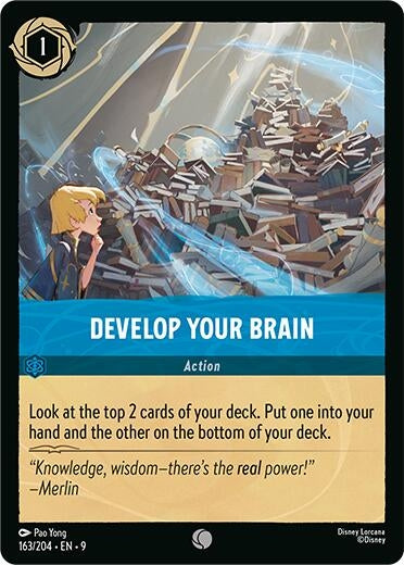 Image for Develop Your Brain (163/204) (Fabled) (9) - Disney Lorcana