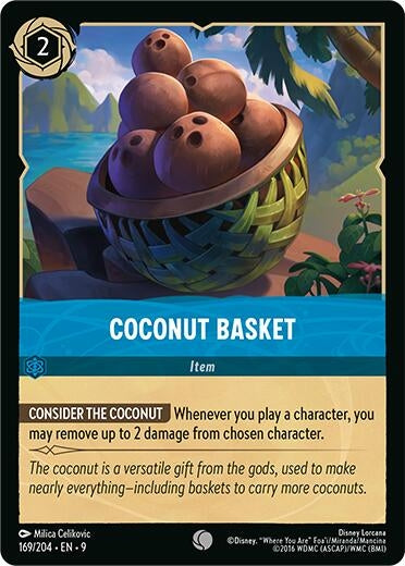 Image for Coconut Basket (169/204) (Fabled) (9) - Disney Lorcana