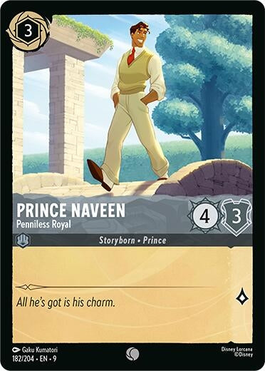 Image for Prince Naveen - Penniless Royal (182/204) (Fabled) (9) - Disney Lorcana