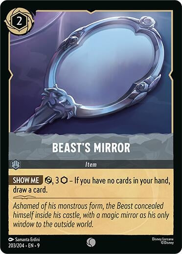 Image for Beast's Mirror (203/204) (Fabled) (9) - Disney Lorcana