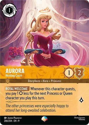 Image for Aurora - Holding Court (Epic) (206/204) (Fabled) (9) - Disney Lorcana