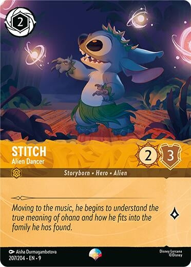 Image for Stitch - Alien Dancer (Epic) (207/204) (Fabled) (9) - Disney Lorcana