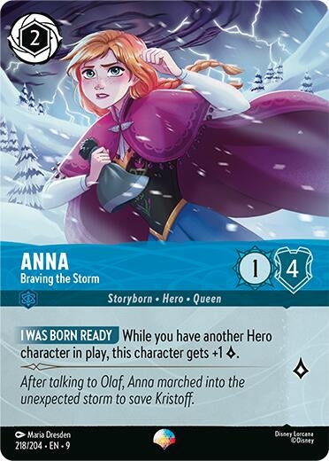 Image for Anna - Braving the Storm (Epic) (218/204) (Fabled) (9) - Disney Lorcana
