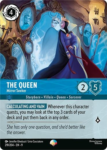 Image for The Queen - Mirror Seeker (Epic) (219/204) (Fabled) (9) - Disney Lorcana