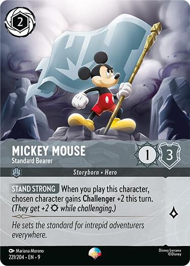 Image for Mickey Mouse - Standard Bearer (Epic) (221/204) (Fabled) (9) - Disney Lorcana