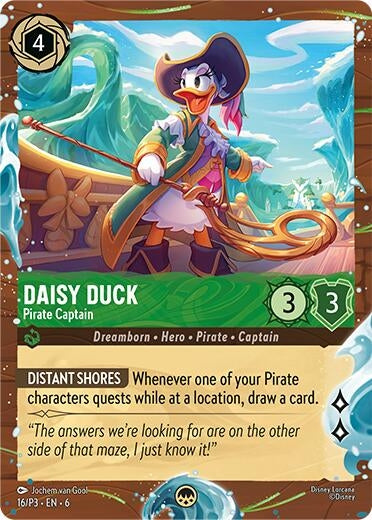 Image for Daisy Duck - Pirate Captain (Disney Cruise Promo) (16) (Disney Lorcana Promo Cards) (DLPC) - Disney Lorcana