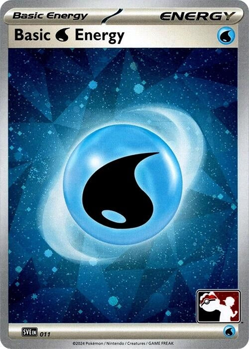 Image for Basic Water Energy - 011 (Cosmos Holo) (011) (Prize Pack Series Cards) - Pokemon
