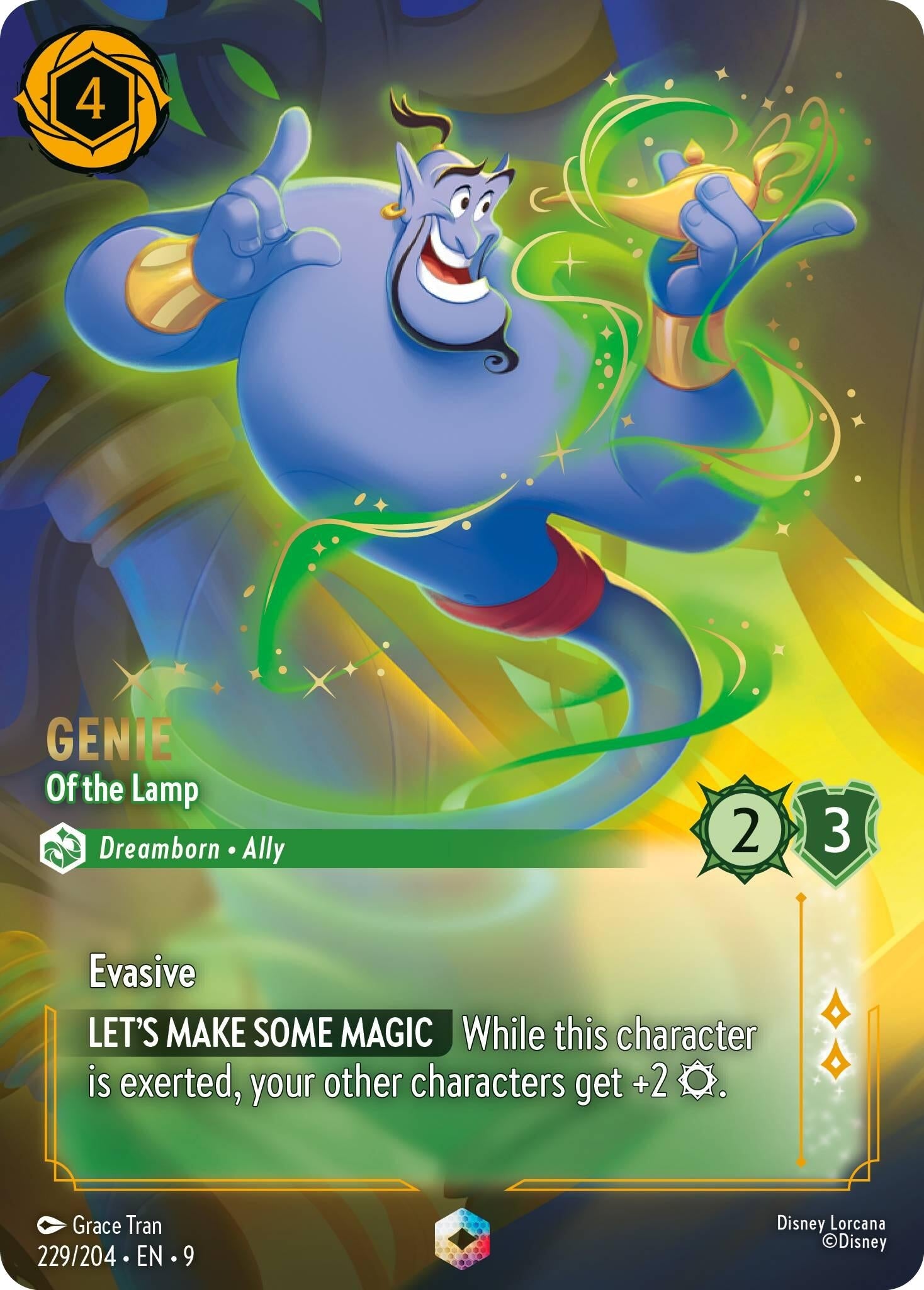 Image for Genie - Of the Lamp (Enchanted) (229/204) (Fabled) (9) - Disney Lorcana