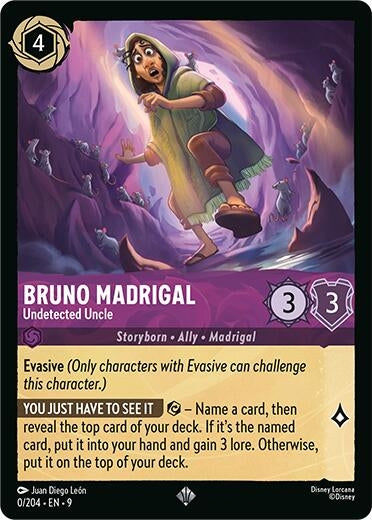 Image for Bruno Madrigal - Undetected Uncle (0/204) (Fabled) (9) - Disney Lorcana