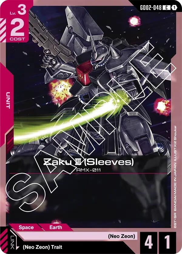 Image for Zaku III (Sleeves) (GD02-048) (Dual Impact) (GD02) - Gundam Card Game
