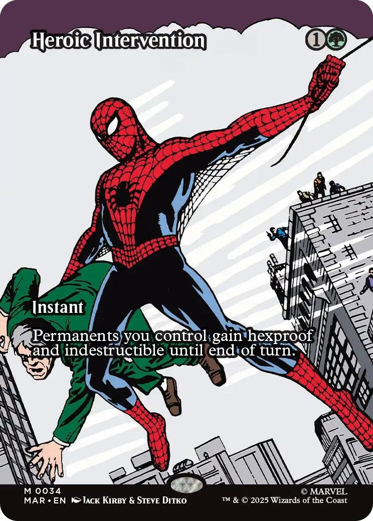 Heroic Intervention (Borderless) (34) (Marvel Universe Eternal-Legal)