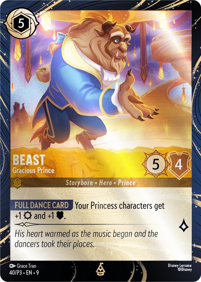 Image for Beast - Gracious Prince (40) (Disney Lorcana Promo Cards) (DLPC) - Disney Lorcana