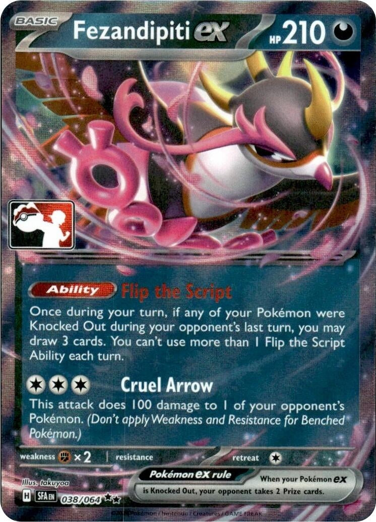 Image for Fezandipiti ex - 038/064 (Series 7) (038/064) (Prize Pack Series Cards) - Pokemon