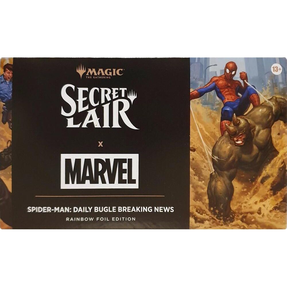 Magic The Gathering | Secret Lair x Marvel: Spider-man: Daily Bugle Breaking News | Rainbow Foil - PokeBox USA