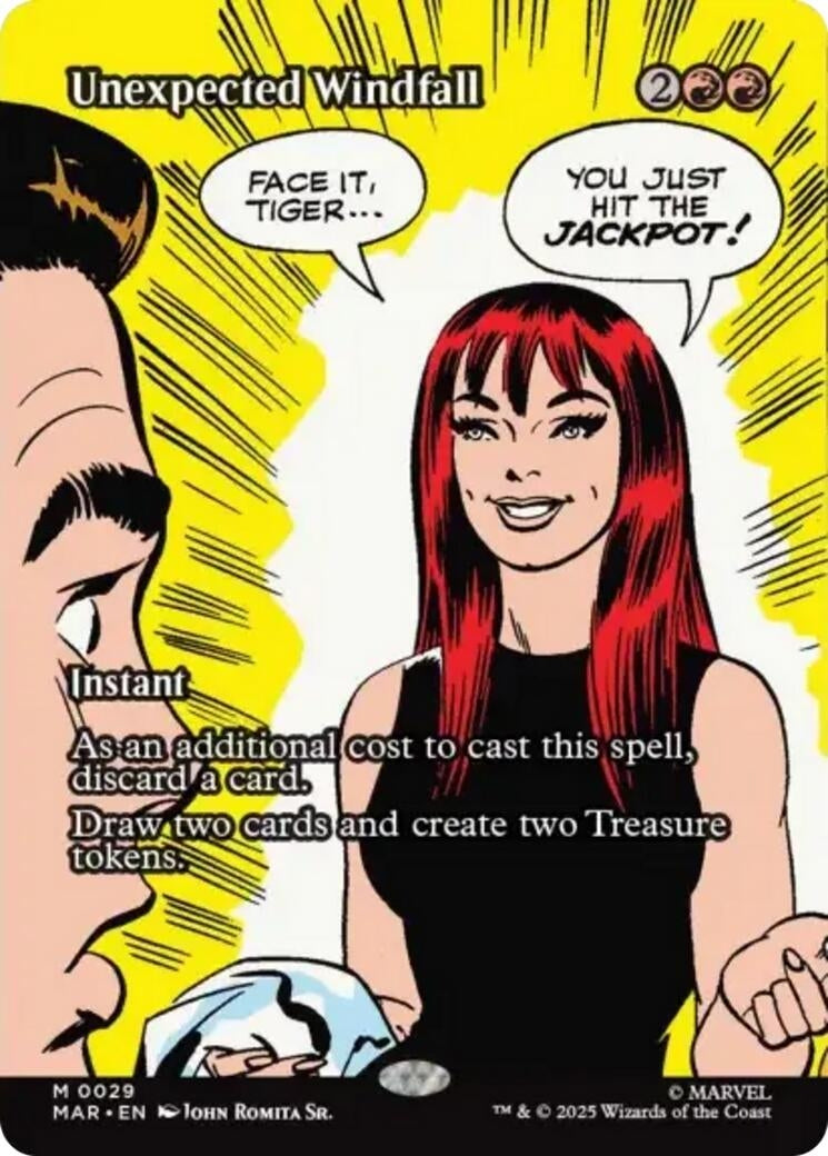 Unexpected Windfall (Borderless) (29) (Marvel Universe Eternal-Legal)