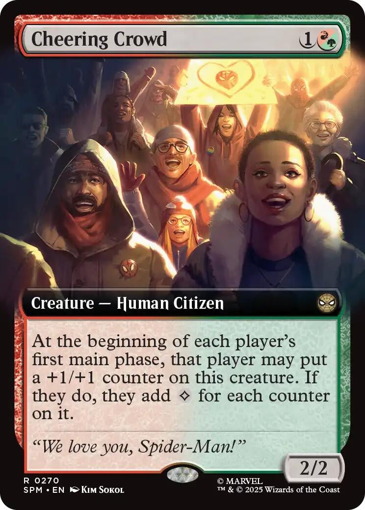 Cheering Crowd (Extended Art) (270) (Marvel's Spider-Man)
