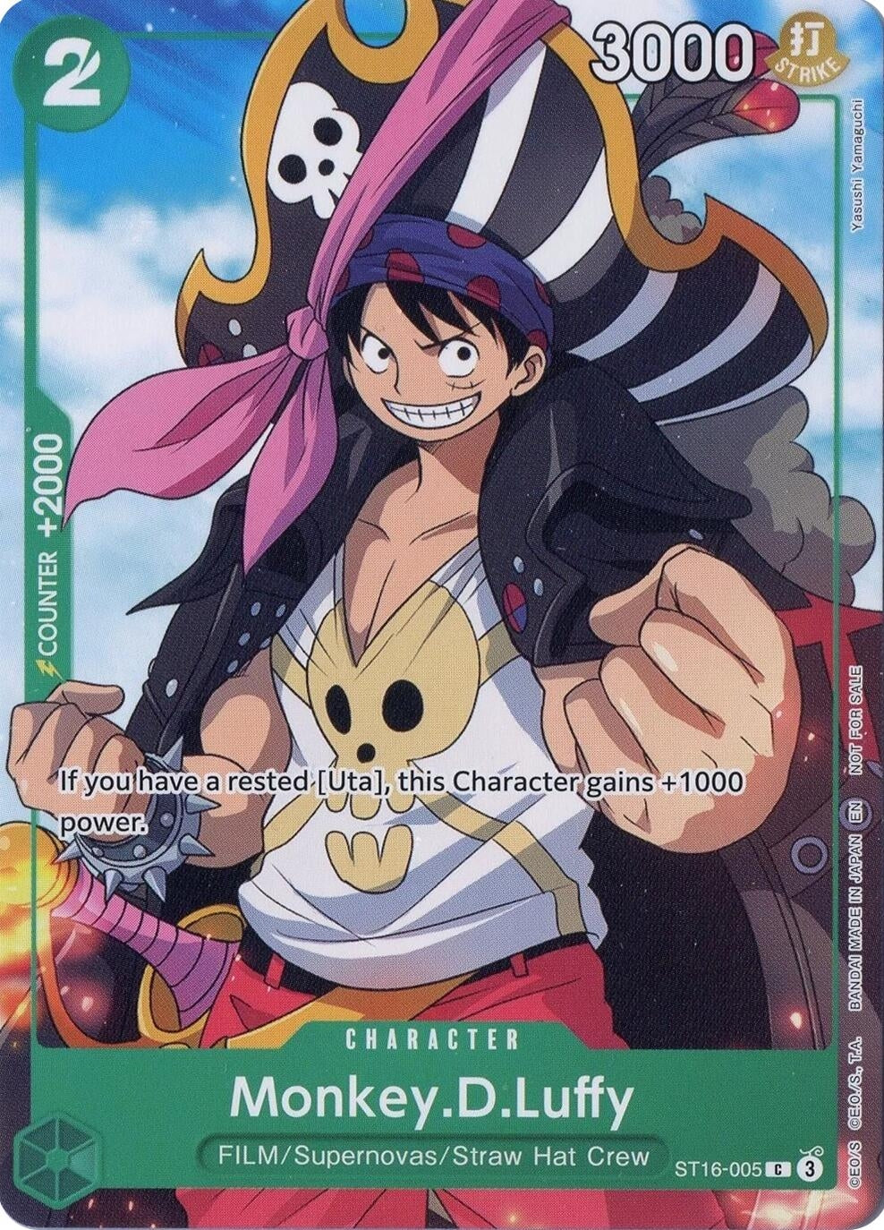 Image for Monkey.D.Luffy (Welcome Pack Vol. 2) (ST16-005) (One Piece Promotion Cards) (OP-PR) - One Piece Card Game