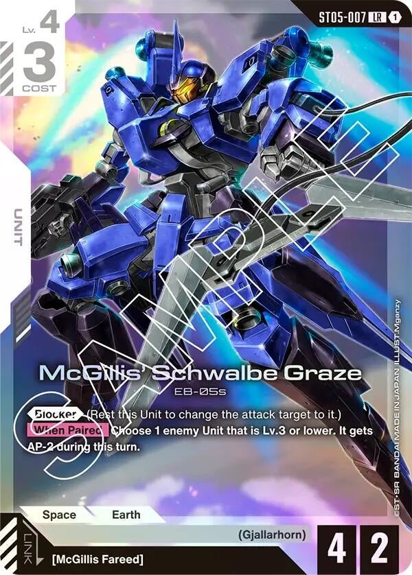Image for McGillis' Schwalbe Graze (ST05-007) (Starter Deck 05: Iron Bloom) (ST05) - Gundam Card Game