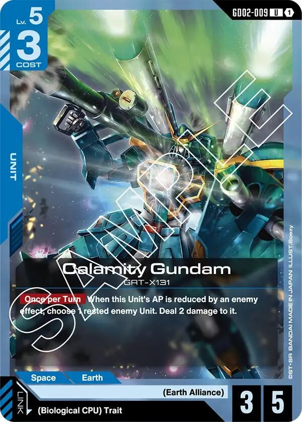 Image for Calamity Gundam (GD02-009) (Dual Impact) (GD02) - Gundam Card Game