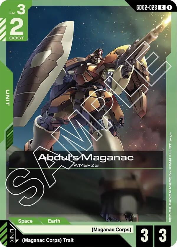 Image for Abdul's Maganac (GD02-028) (Dual Impact) (GD02) - Gundam Card Game