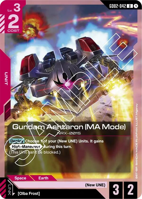 Image for Gundam Ashtaron (MA Mode) (GD02-042) (Dual Impact) (GD02) - Gundam Card Game