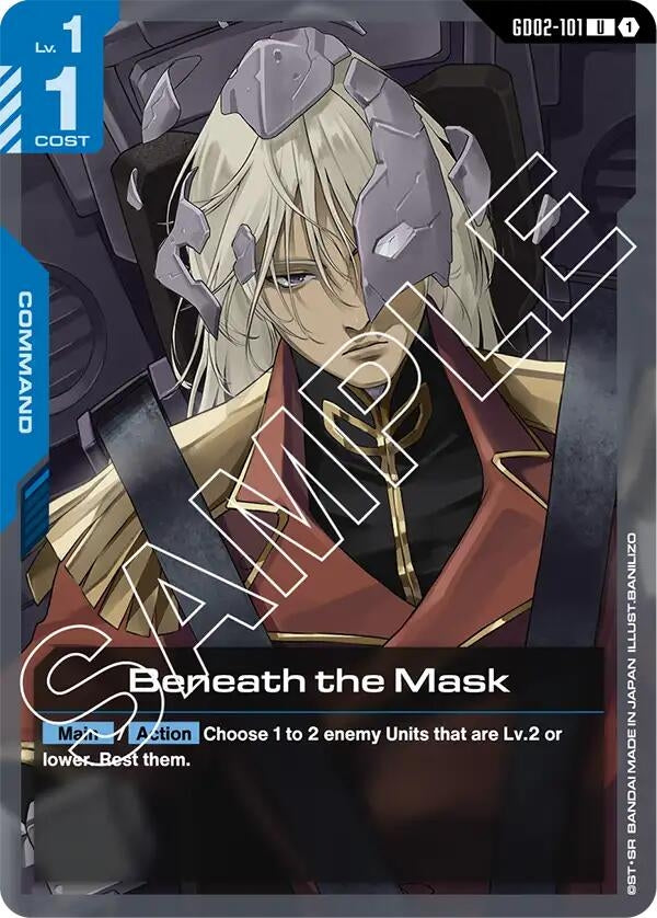 Image for Beneath the Mask (GD02-101) (Dual Impact) (GD02) - Gundam Card Game