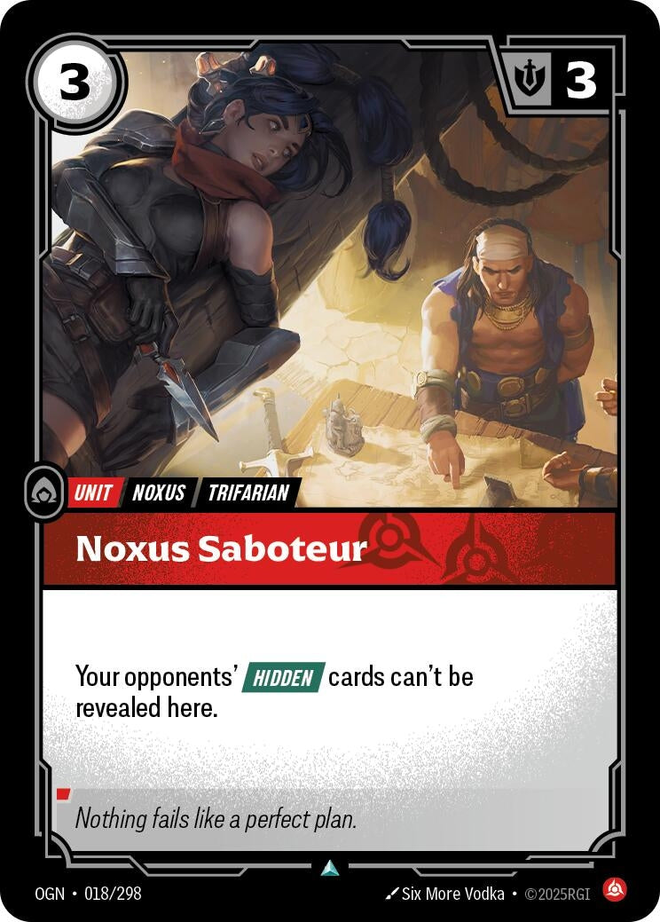 Image for Noxus Saboteur (018/298) (Origins) (OGN) - Riftbound: League of Legends Trading Card Game