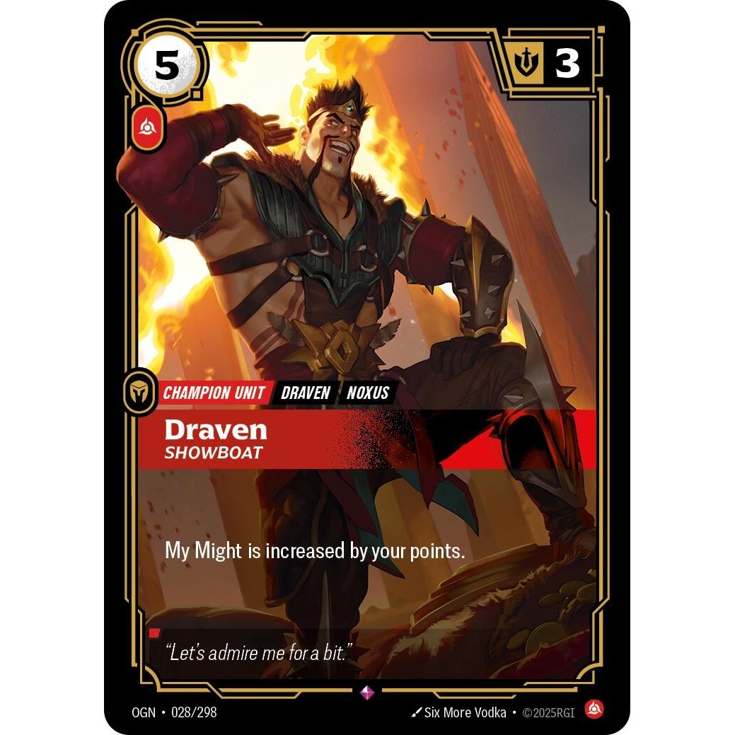 Draven - Showboat (028/298) (Origins) - PokeBox USA