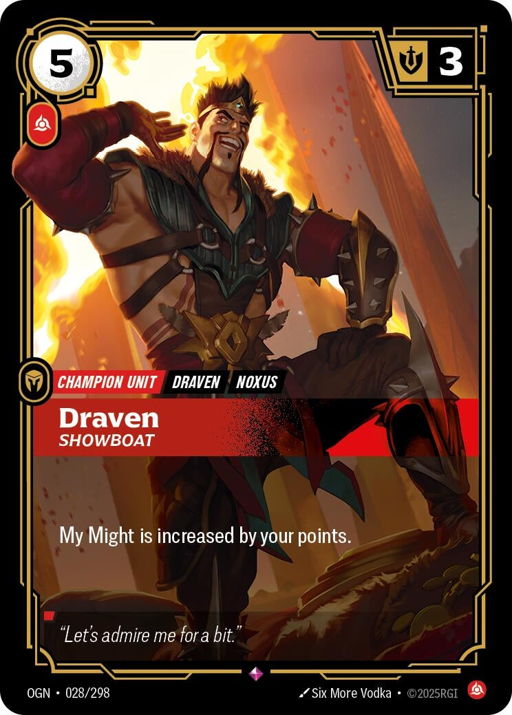 Draven - Showboat (028/298) (Origins) - PokeBox USA