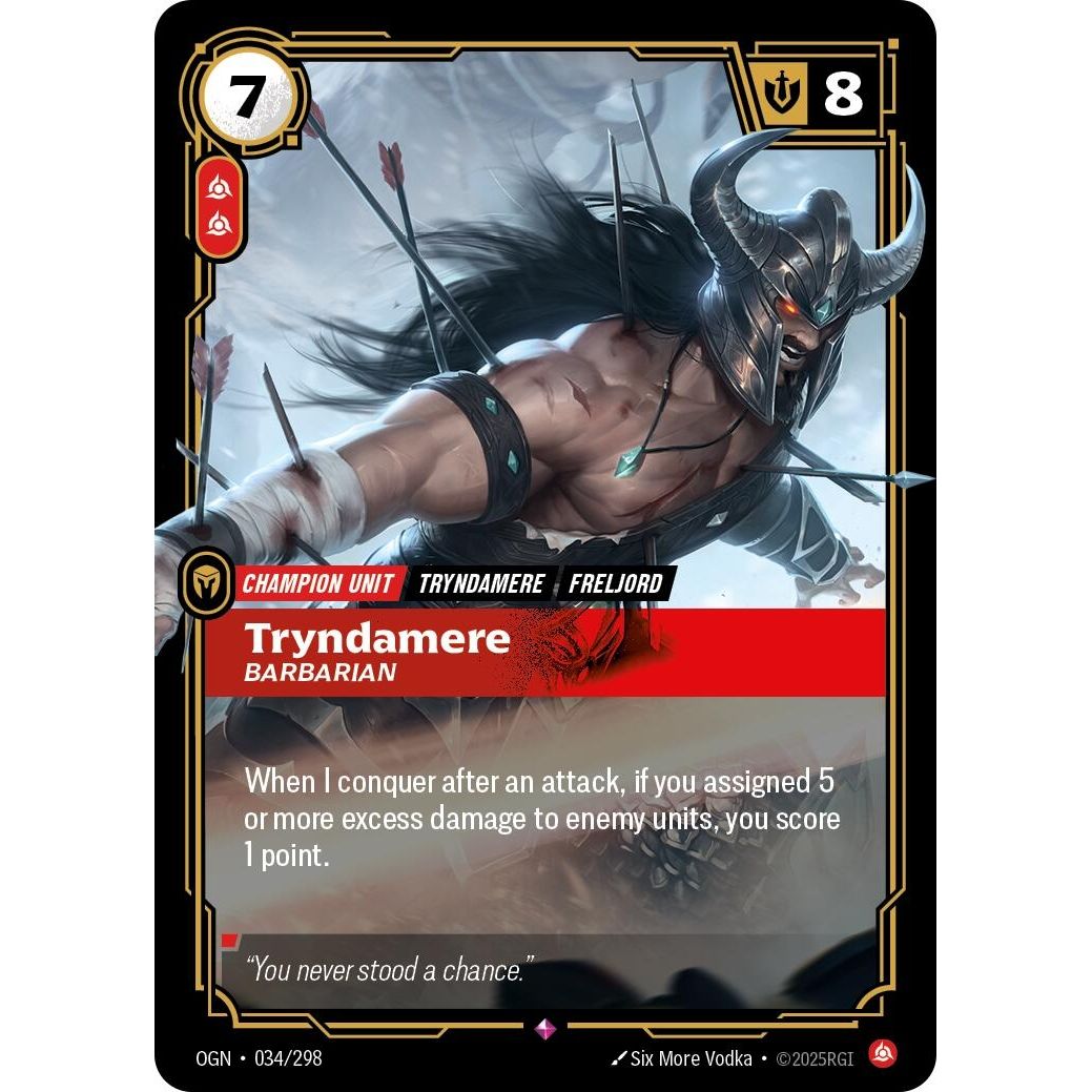 Tryndamere - Barbarian (034/298) (Origins) - PokeBox USA