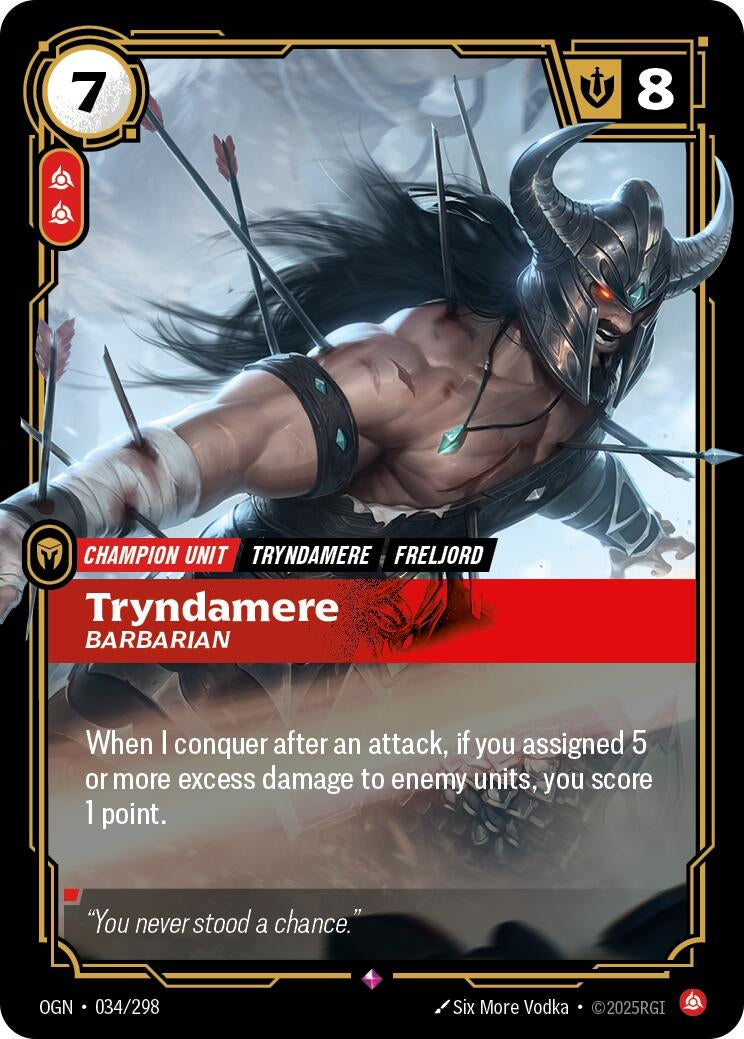 Tryndamere - Barbarian (034/298) (Origins) - PokeBox USA