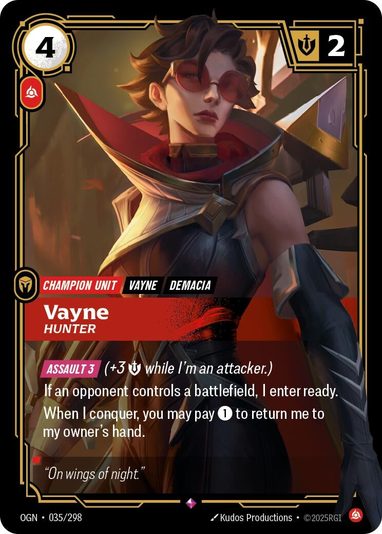 Vayne - Hunter (035/298) (Origins) - PokeBox USA