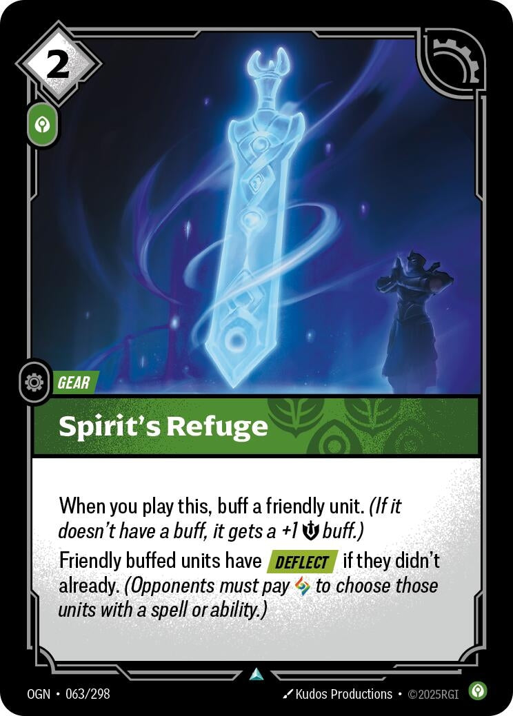 Image for Spirit's Refuge (063/298) (Origins) (OGN) - Riftbound: League of Legends Trading Card Game