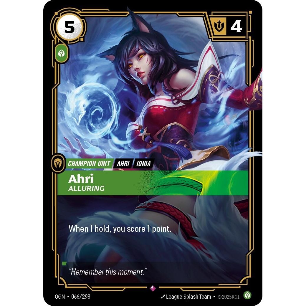 Ahri - Alluring (066/298) (Origins) - PokeBox USA