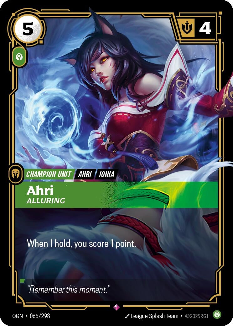 Ahri - Alluring (066/298) (Origins) - PokeBox USA