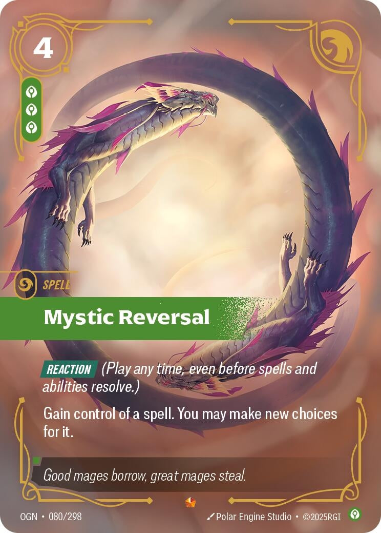 Image for Mystic Reversal (080/298) (Origins) (OGN) - Riftbound: League of Legends Trading Card Game