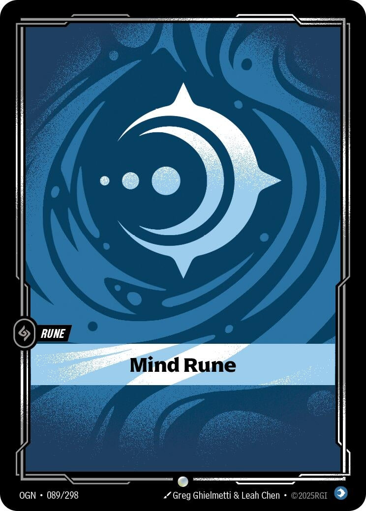 Image for Mind Rune (089/298) (Origins) (OGN) - Riftbound: League of Legends Trading Card Game