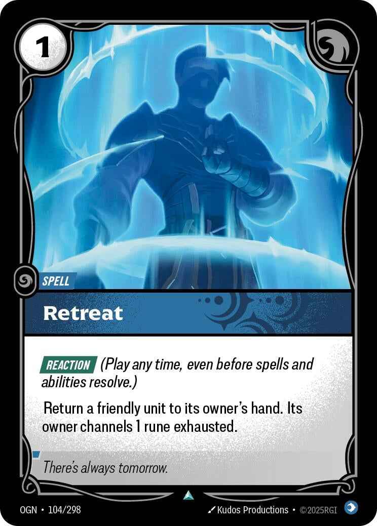 Image for Retreat (104/298) (Origins) (OGN) - Riftbound: League of Legends Trading Card Game