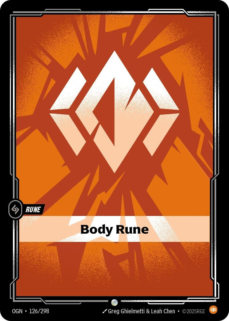 Image for Body Rune (126/298) (Origins) (OGN) - Riftbound: League of Legends Trading Card Game