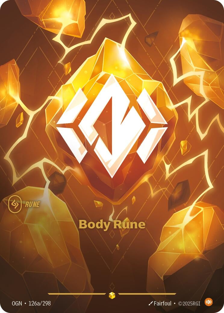 Image for Body Rune (Alternate Art) (126a/298) (Origins) (OGN) - Riftbound: League of Legends Trading Card Game